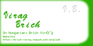 virag brich business card